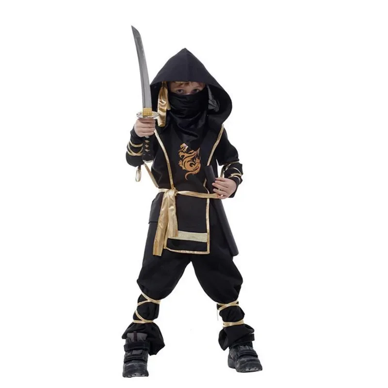 

Kids Ninja Costume Boys Ninja Cosplay Costume Children Superhero Halloween Party Carnival Clothes Dragon Ninja Suit For Children