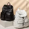 Soft Washing Leather Women's Backpack Travel Large Capacity Backpacks Cute Female Shoulder Bags New Mochilas Para Ninas 2023 2