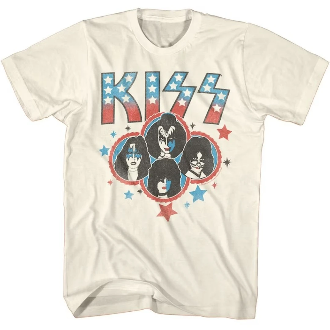 Kiss Rock And Roll Music Tshirt Meme Oversize 100% Cotone Personalizzato