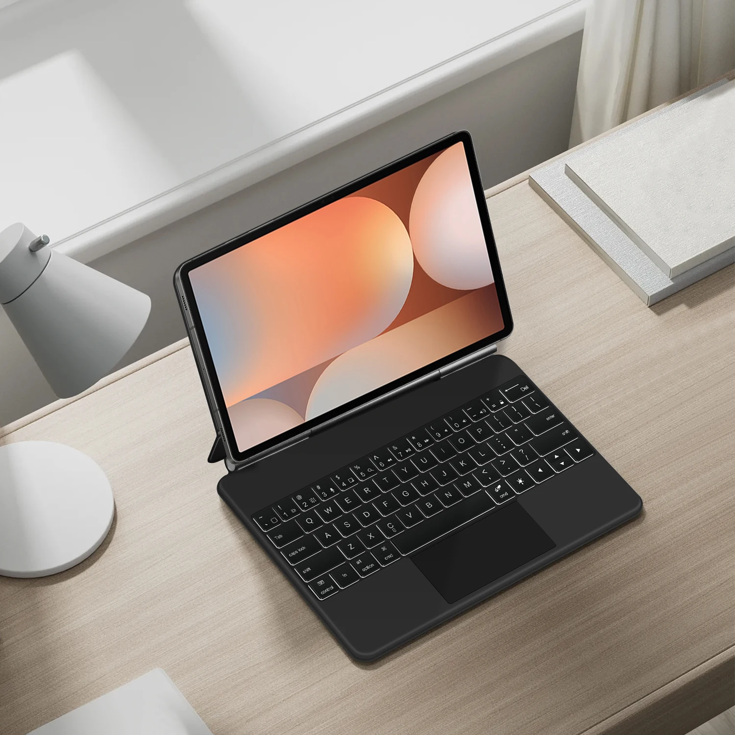 Ajiuyu Premium Touchpad Magnetic Keyboard Case with Magic Folio