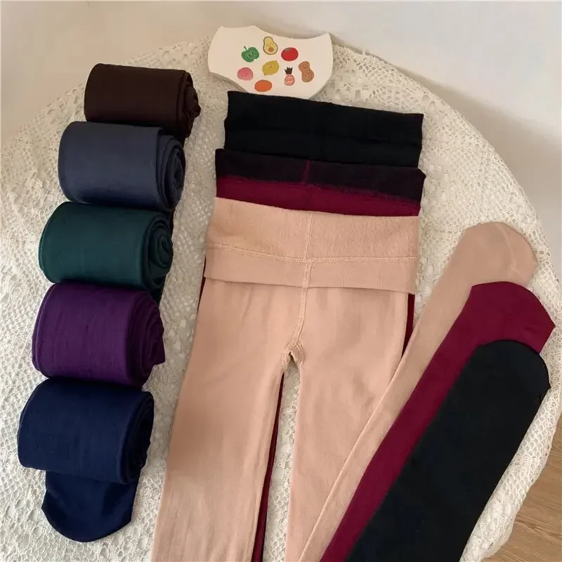 Description Picture 6 of itemWinter Thermal Thicken Leggings Super Thick High Stretch Lambwool Leggings Fleece Lined Tights Sexy Skinny Fitness Woman Pants