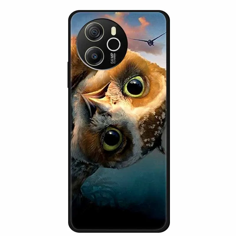 Animal Painted Soft TPU Silicone Back Cover - Fashionable Phone Case
