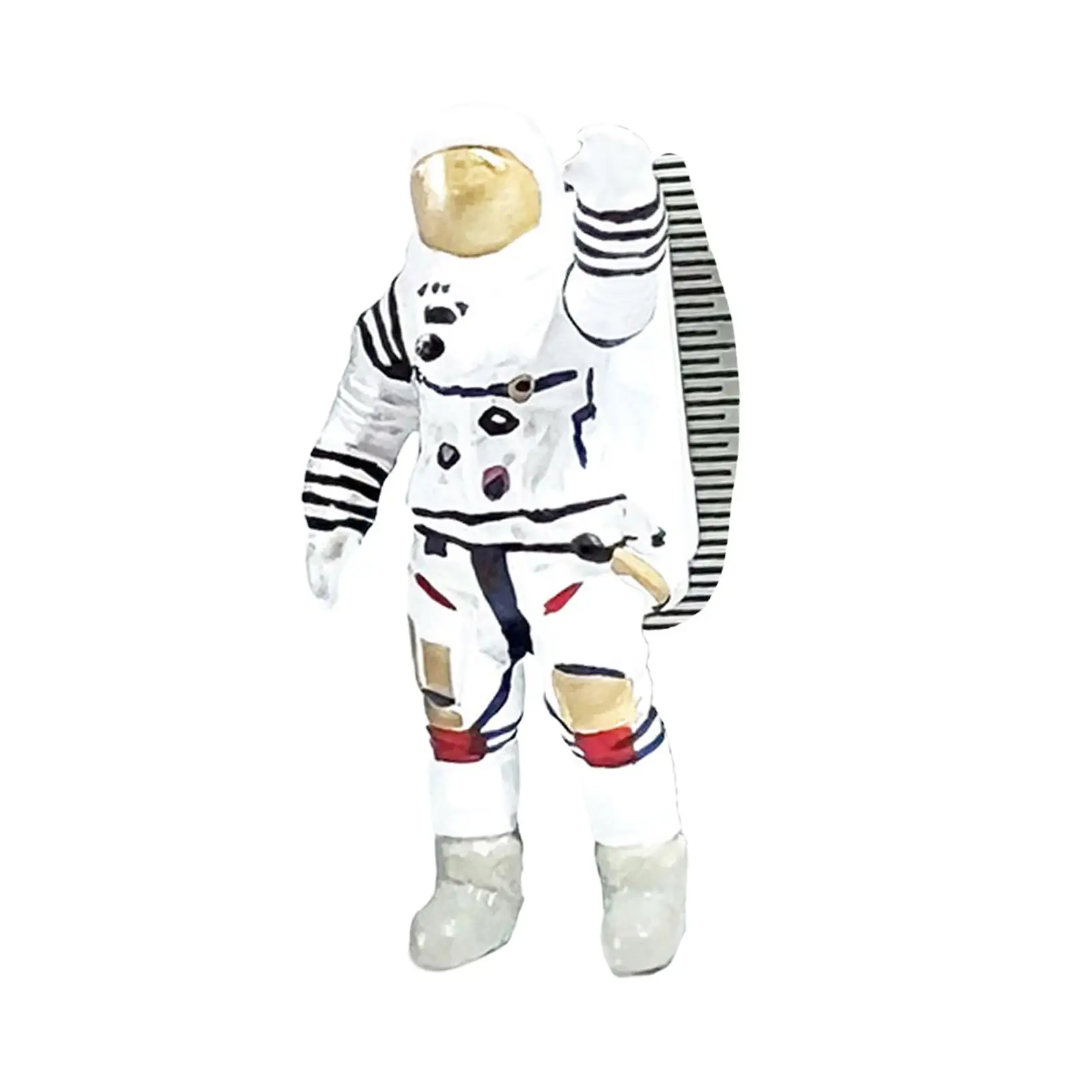 1/64 Scale Astronaut Figurines Spaceman Model, Hand Painted,Miniature Astronaut Action Figure for Scenery Landscape Decor