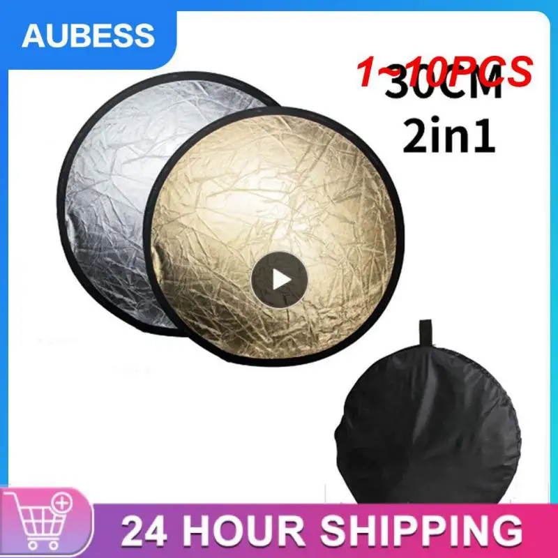 휴대용 멀티 폴딩 반사판, 라이브 사진 스튜디오에 적합, 2 in 1 골드 실버, 1-10PCs
