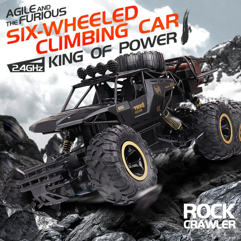 

1:12 New Remote Control Alloy Car 2.4g 6wd Independent Radio Shock Absorption Off-Road Vehicle Charging High-Speed Rc Car Gifts