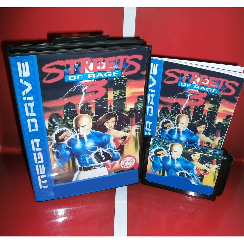 

Карты с европейской коробкой и руководством для 16-битной системы Sega Megadrive Genesis