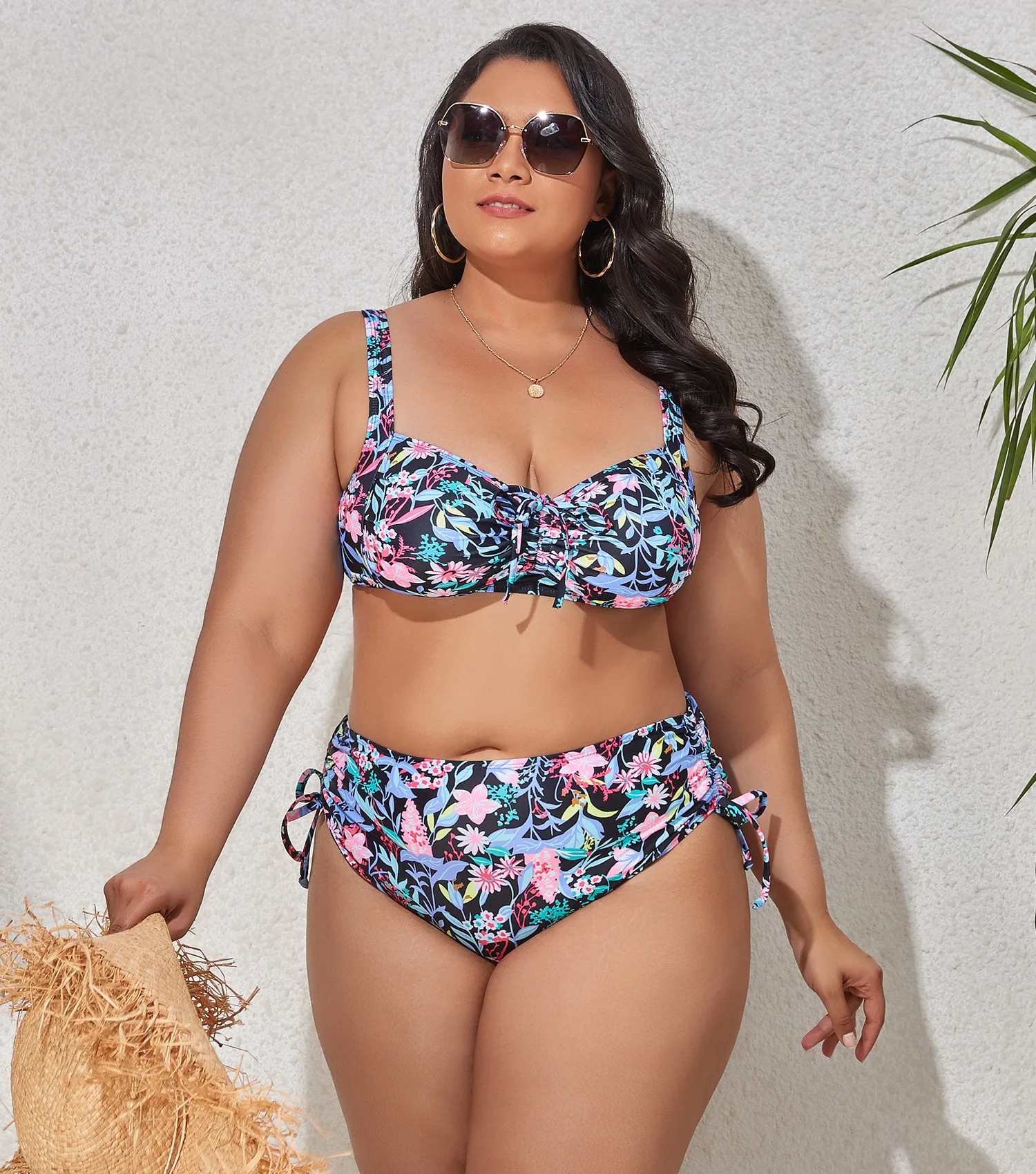 2024 New Plus Size Swimwear for Women Swimsuit Large Bathing Suits Two-piece High Waist Push Up Bikini Set Sexy Separate Stylish - Image 4