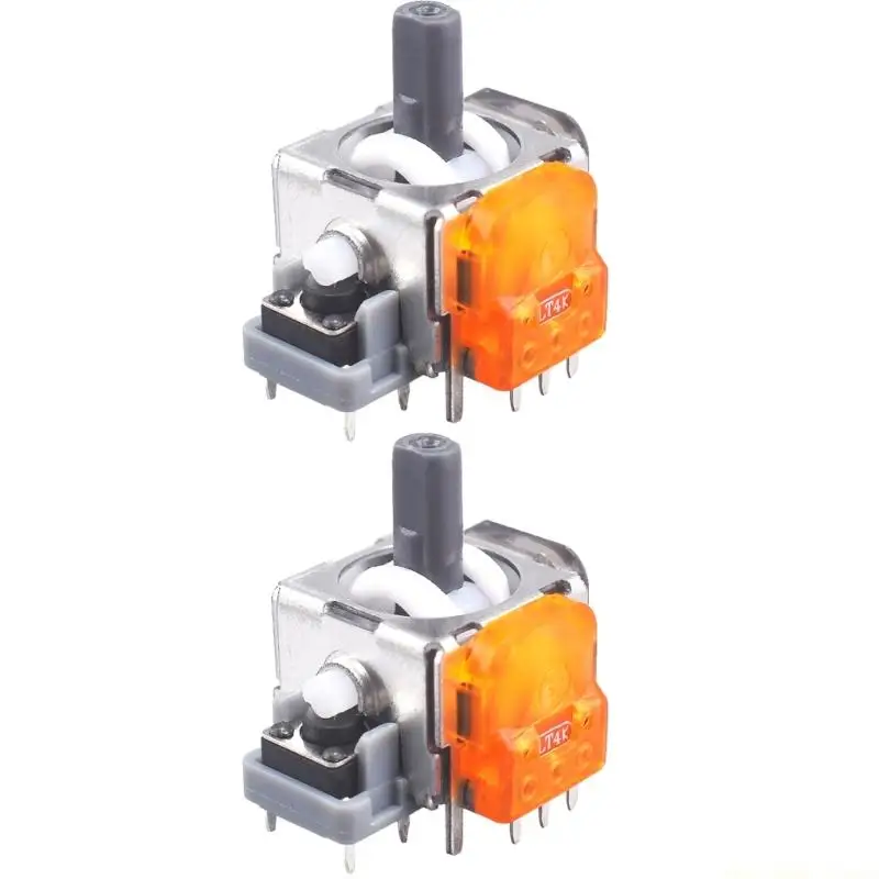F62C 2PCS 인체공학적 TMR 홀 조이스틱 교체 부품 편안한 게임을 즐기세요