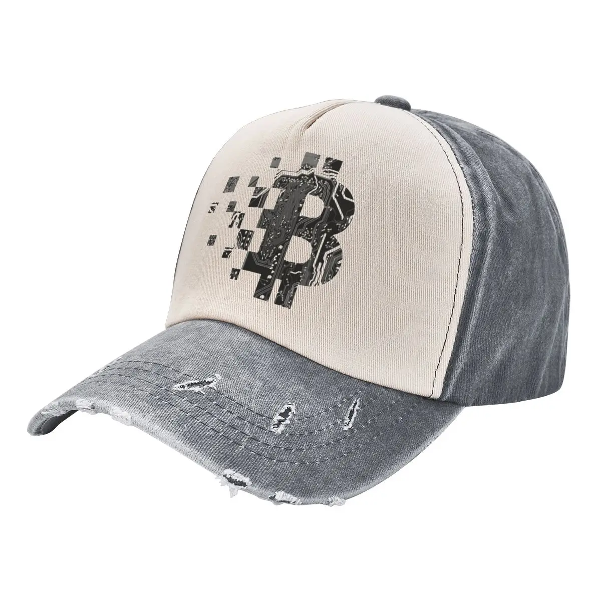 

Bitcoin BLOCKCHAIN CIRCUIT BOARD Unisex Baseball Caps Distressed Denim Caps Hat Retro Outdoor Workouts Adjustable Headwear