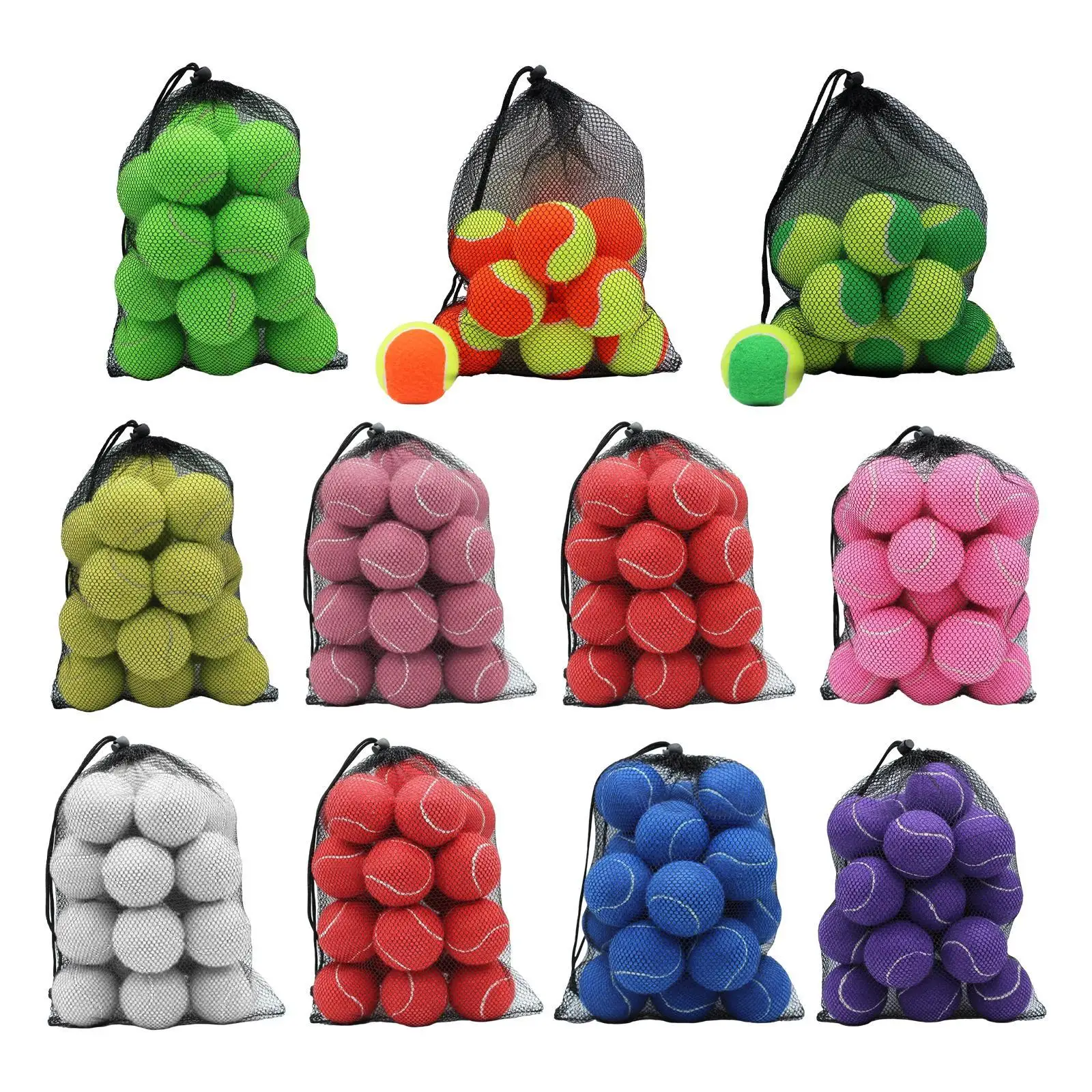 20 Pieces Tennis Balls Elastic Balls Playing Dogs Toy 64 mm Dia