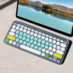 Transparent Durable Wear - Resistant TPU Korean Keyboard Cover (Korean - Colorful Mint)