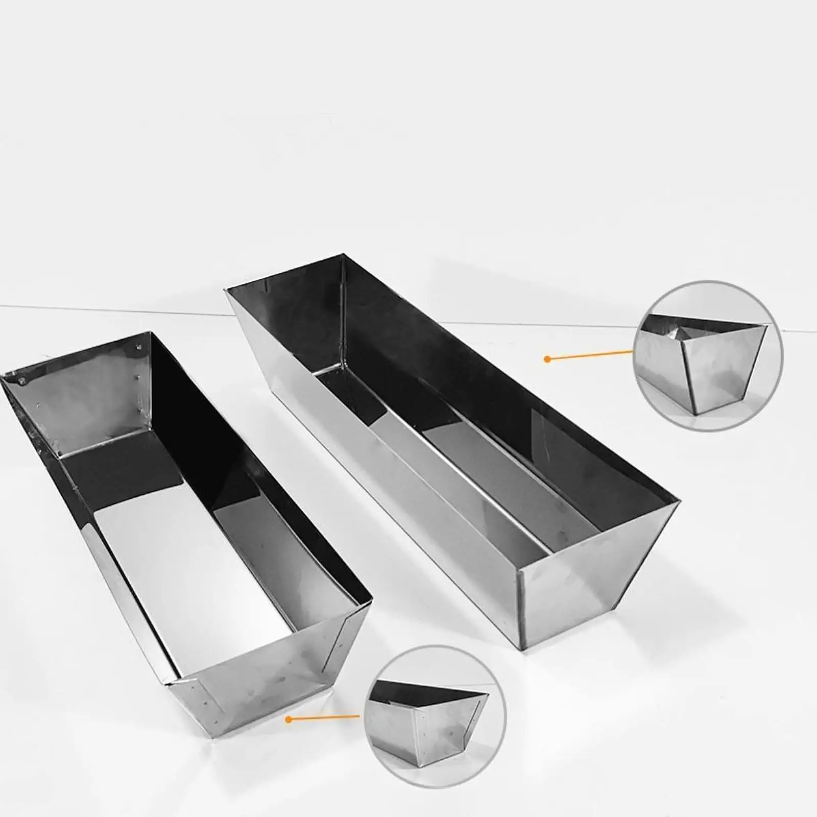Stainless Steel Mud Pan Leakproof Multifunction Plastering Plasterers DIY Tapered Sides Mud Board Smooth Tray Bucket Rustproof drywall mud pan