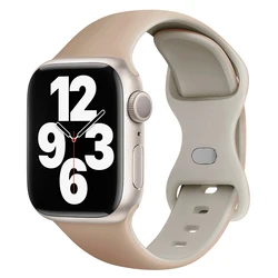 Premium Silicone Sport Strap for Smartwatch - Versatile and Durable Bracelet (Milk stone)