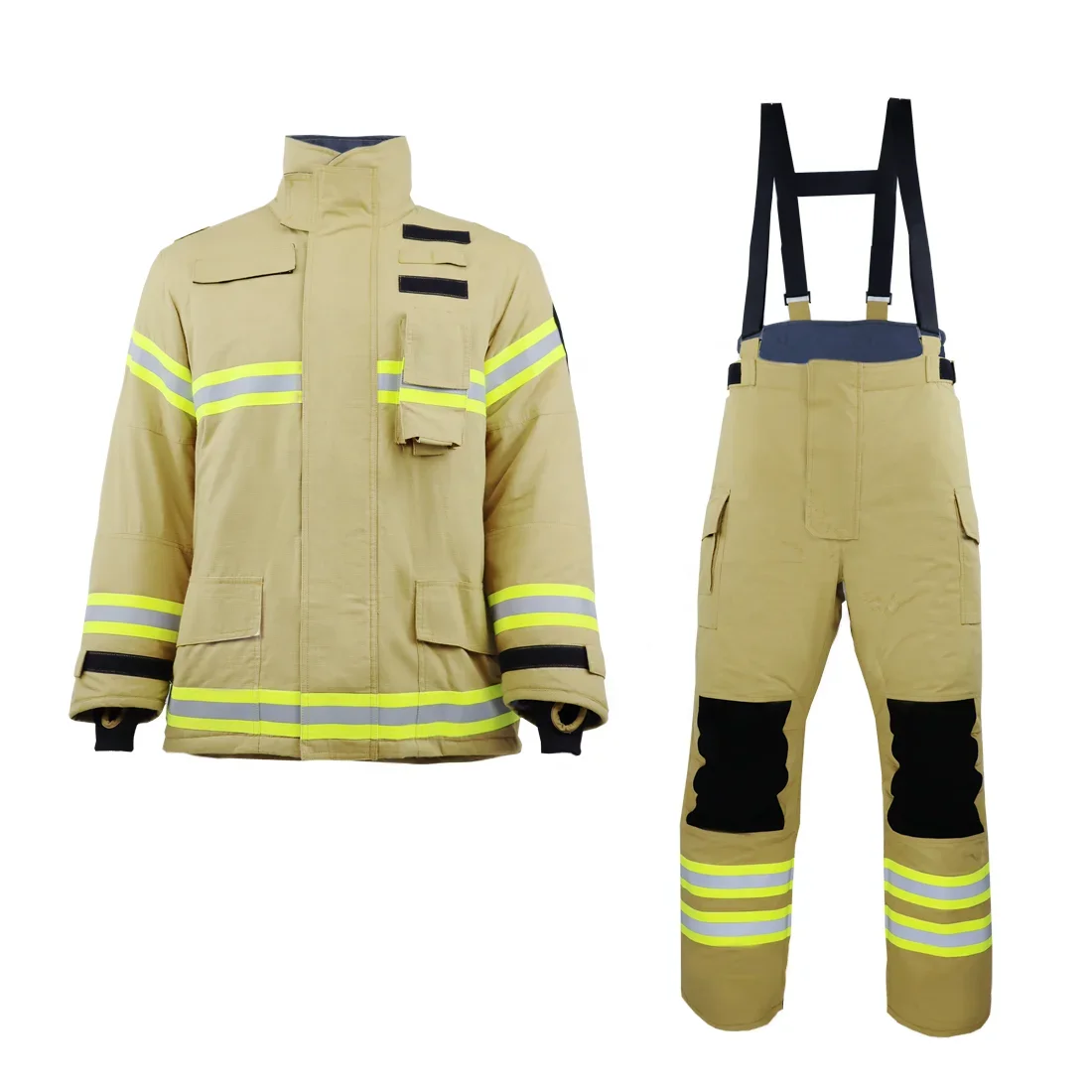 New Style Nomex Turnout Gear Firefighter Suit With EN469 & NFPA1971 Standards Flame-retardant Firefighting Clothing