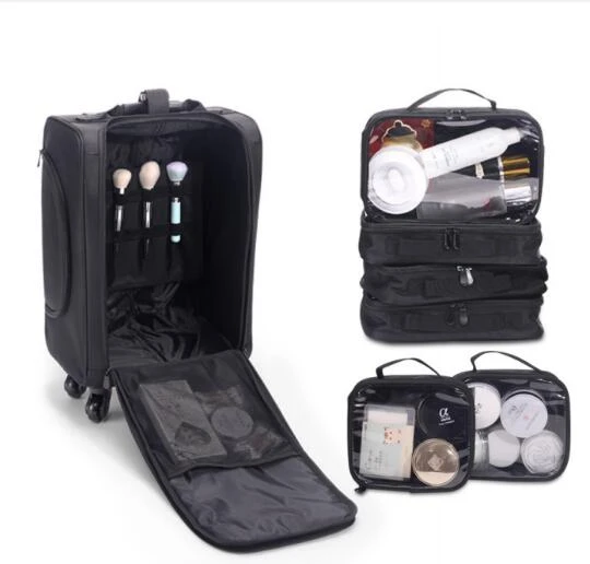 Trolley Make Professional Suitcase  Suitcase Makeup Professional - Women  Cosmetic - Aliexpress