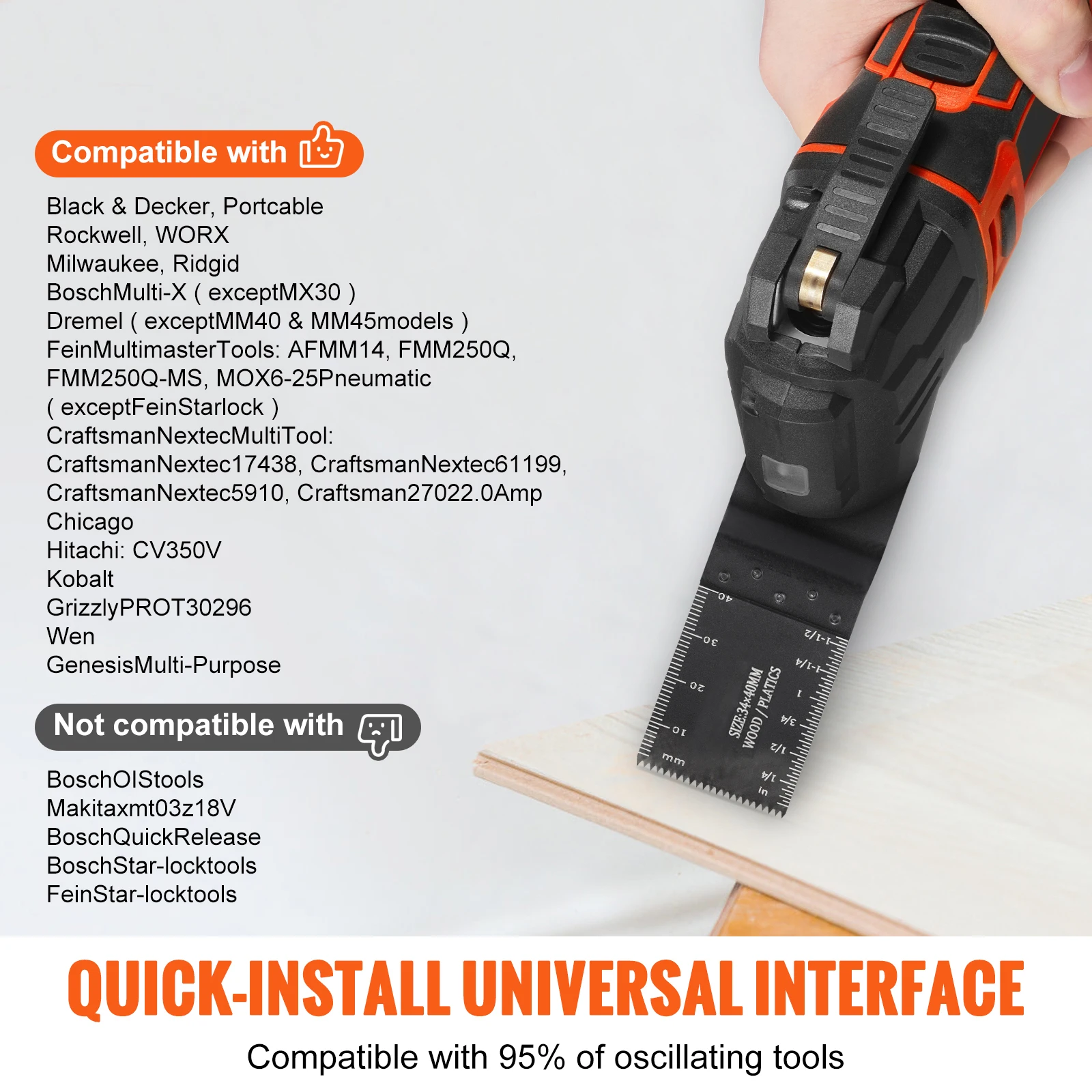 Oscillating Saw Blades for Wood Cutting and Renovation