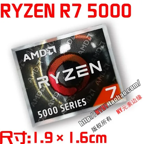 Фото Специальная наклейка с этикеткой AMD Ryzen для ноутбука, ПК, планшета, настольного компьютера, мобильной цифровой камеры, персонализированное украшение «сделай сам» №3