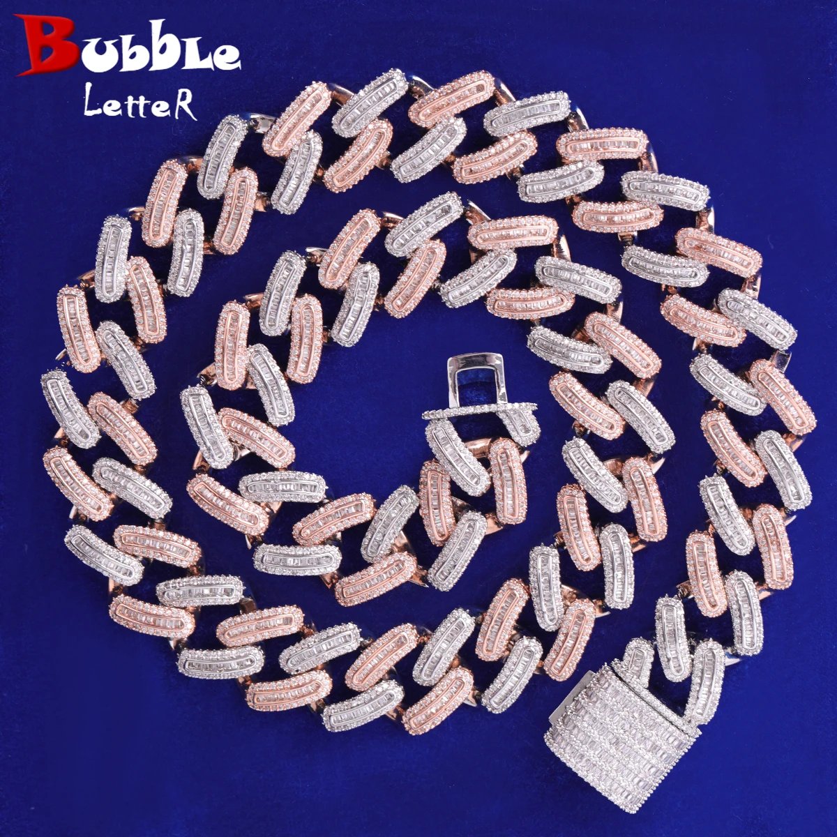 Collana Hip-Hop Da Uomo Con Catena Cubana Miami Da 20mm Girocollo Pesante Lunga Cauzione Cubic Zirconia Moda Rock Rapper Gioielli - Foto 3