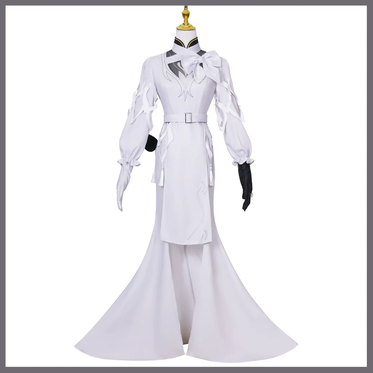 Fantasy White Dress Hat Cosplay Costume