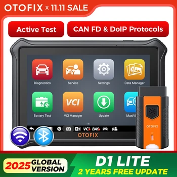 OTOFIX D1 Lite Automotive OBD2 Scanner – All-System Diagnostic Tool with Bi-Directional Control, FCA SGW Support, CAN FD & DoIP Compatibility, and 2-Year Free Updates