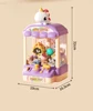 Cartoon Doll Machine Small Household Mini Clip Doll Boy and Girl Coin Operated Twisted Egg Toy Grab Doll Machine Birthday Gift 6