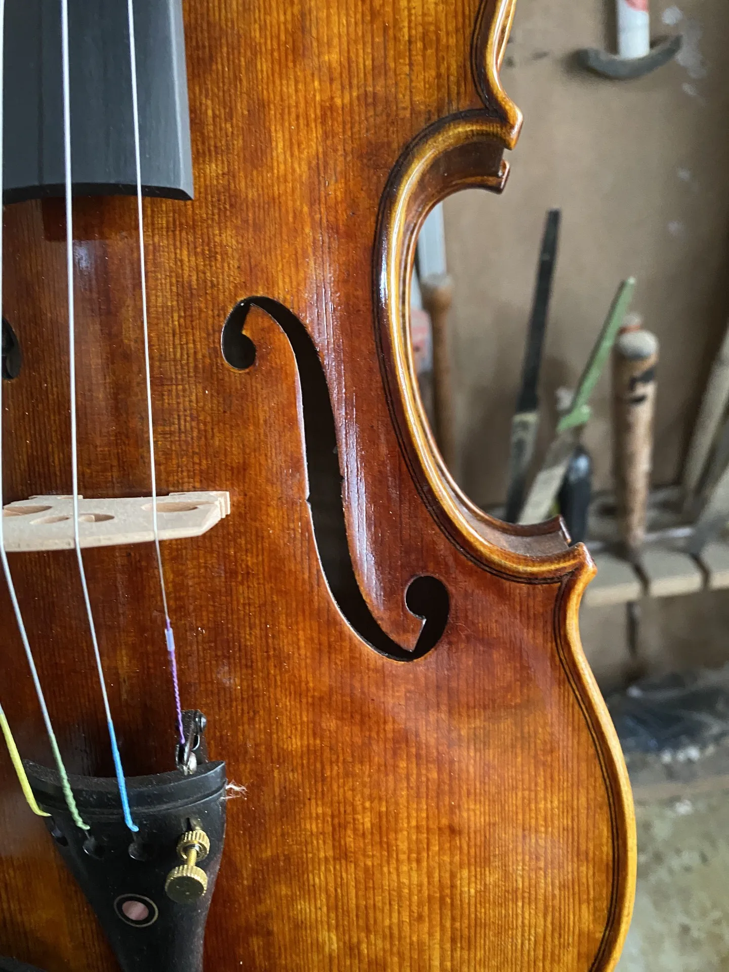 Guarneri 1743 Handmade Violin 4/4 Italian retro Oil Varnish Vinlino set professional musical instrument