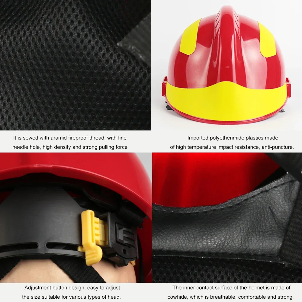 Safety Helmet F2 Safety Rescue Helmet Emergency Rescue Fire ABS helmet Firefighter Protective Helmet