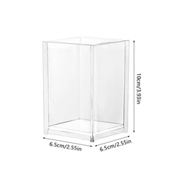 Acrylic Makeup Brush Holder: Clear Cosmetic Organizer and Storage Solution (Onesize)
