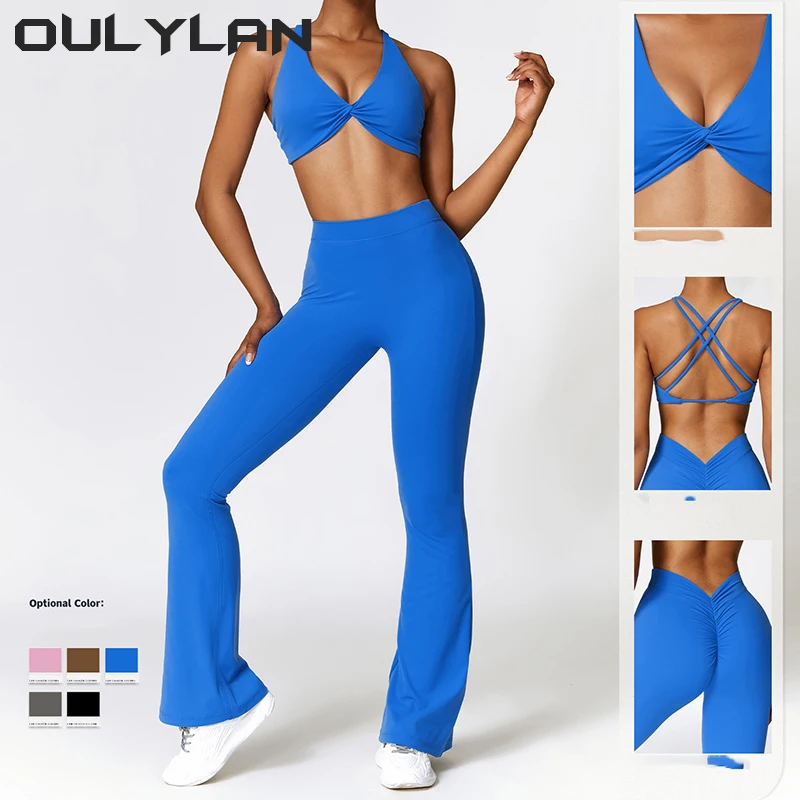 

Yoga Set 2024 Women's Tracksuit Seamless Workout Sportswear Gym Clothing High Waist Leggings Fitness Sports Suits Sexy Solid Set