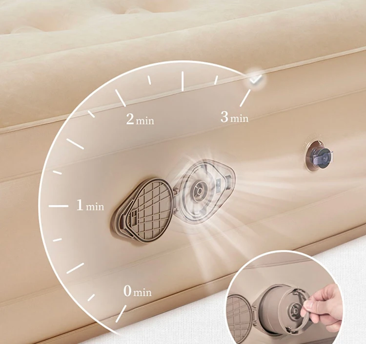 Description Picture 6 of itemCouple Memory Inflatable Mattress Floor Double Sleeping Inflatable Mattress Topper Bedspreads Cama Plegable Bedroom Furniture
