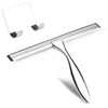 Window Squeegee Silicone Rubber Scrape 10'' 12'' 14'' INCH Shower Squeegee Stainless Steel Bathroom Glass Window Car With Hook 6