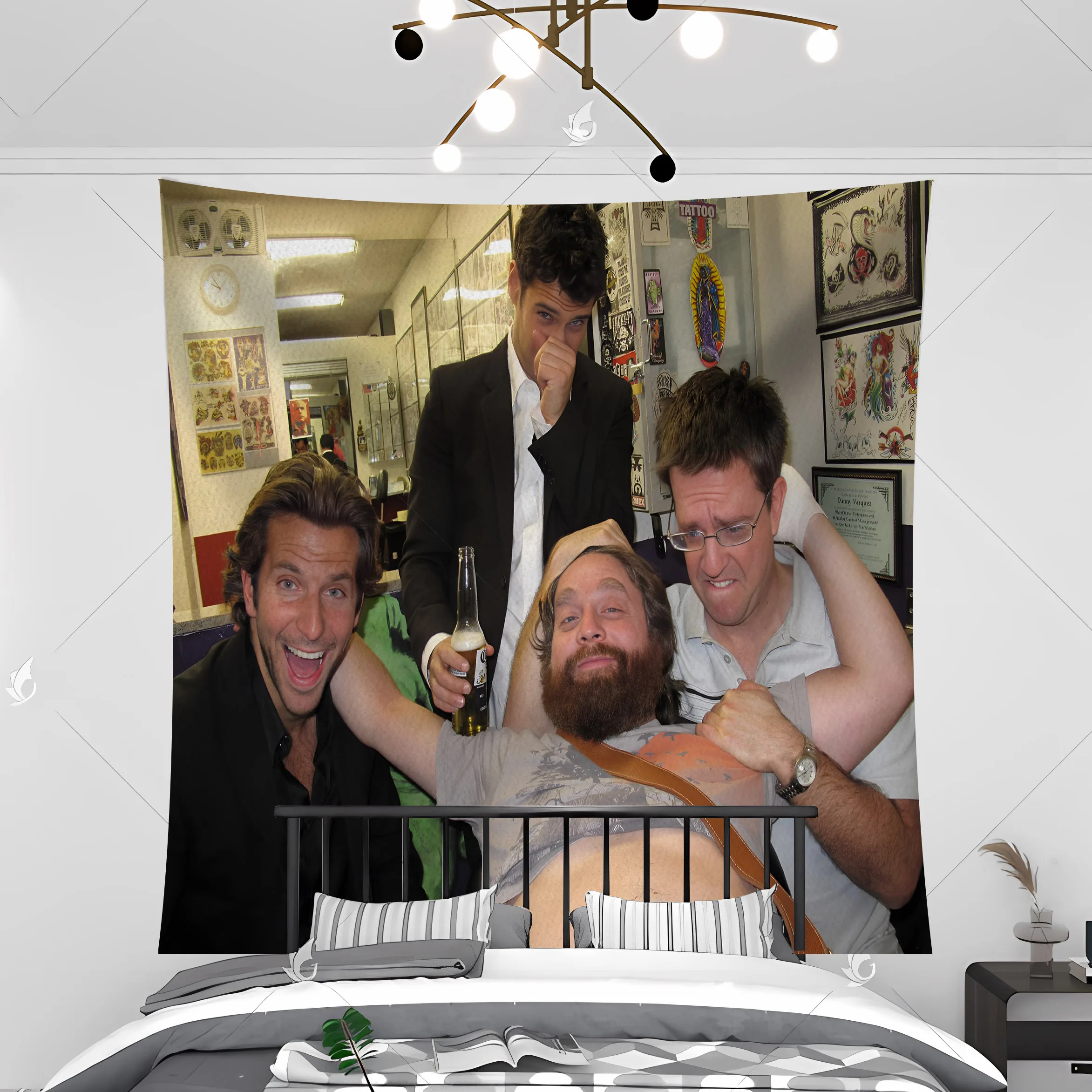 Hangover Meme Template Tapestry: The Ultimate Party Decor for College Dorms  and Film Fans, image size:2345x2345