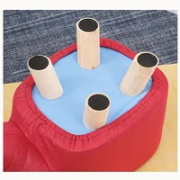 1 Elephant Stool Children's Animal Stool Cute and Creative Elephant Stool Solid Wood Technology Cloth Perfect for Living Room 4