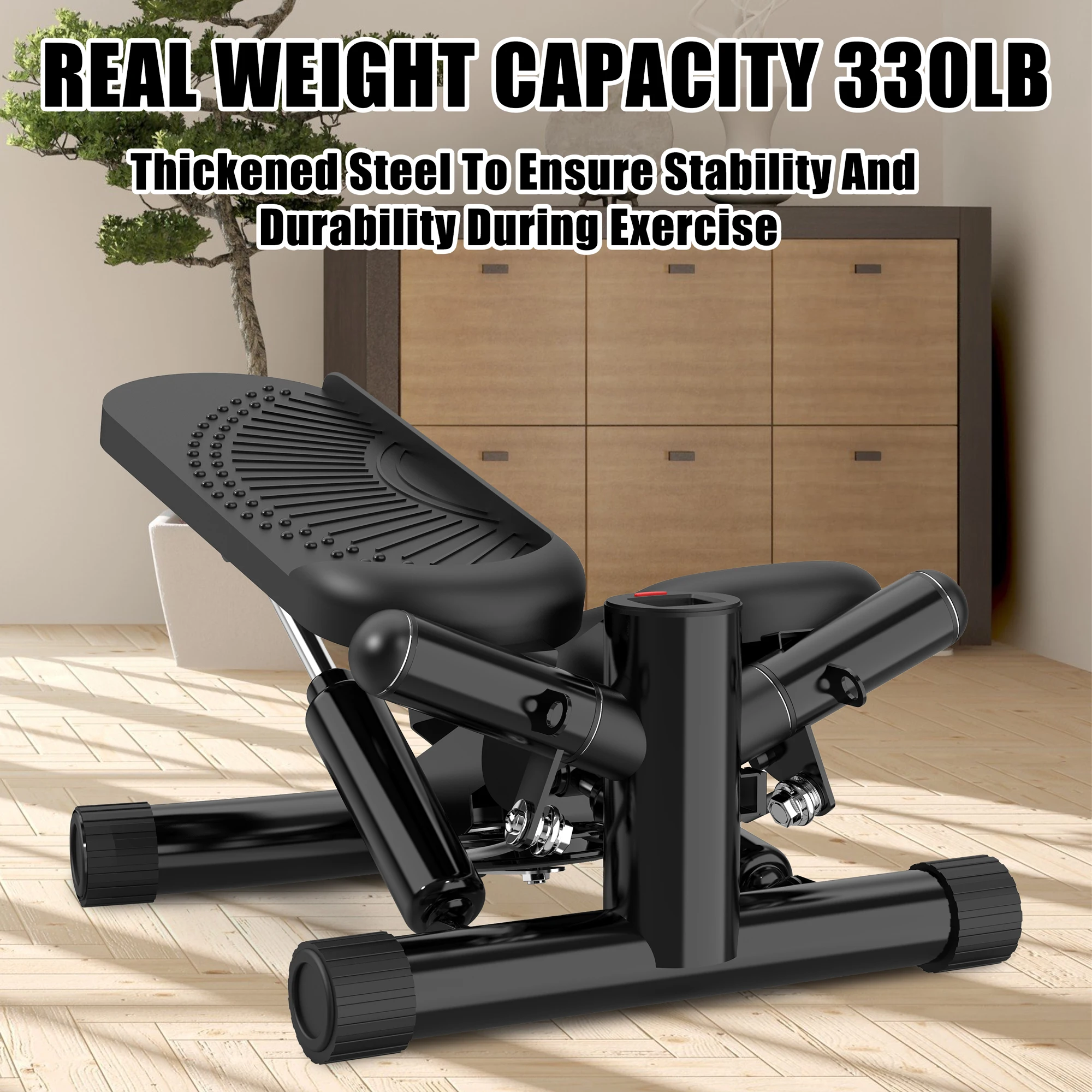 Description Picture 2 of itemSteppers for Exercise - Mini Stair Stepper Machine with Resistance Bands 330lbs Twist Stepper Portable Exercise EquipmentStepper