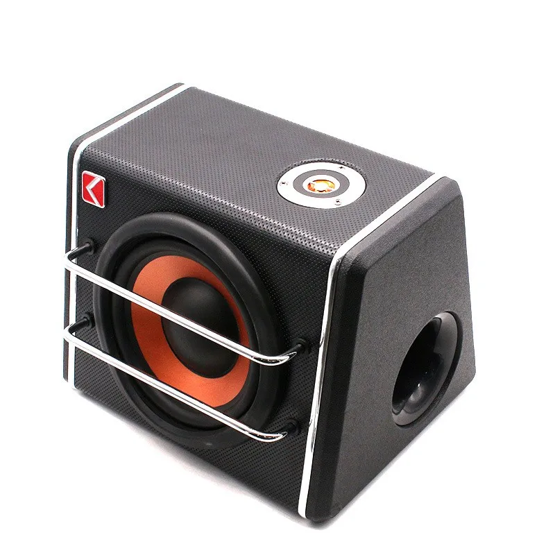 Trapezoidal active super heavy car audio modification with trunk speakers 8  inch car subwoofer - AliExpress