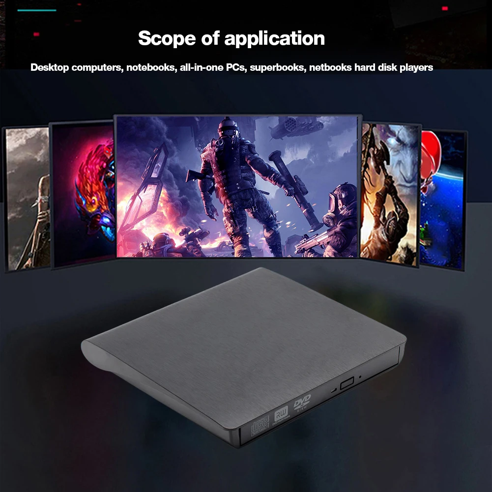 USB 3.0/USB 3.0 + Type-C Slim DVD External Enclosure 9.5mm/12.7mm SATA To USB CD ROM ODD Case Box ODD Caddy for Notebook Laptop