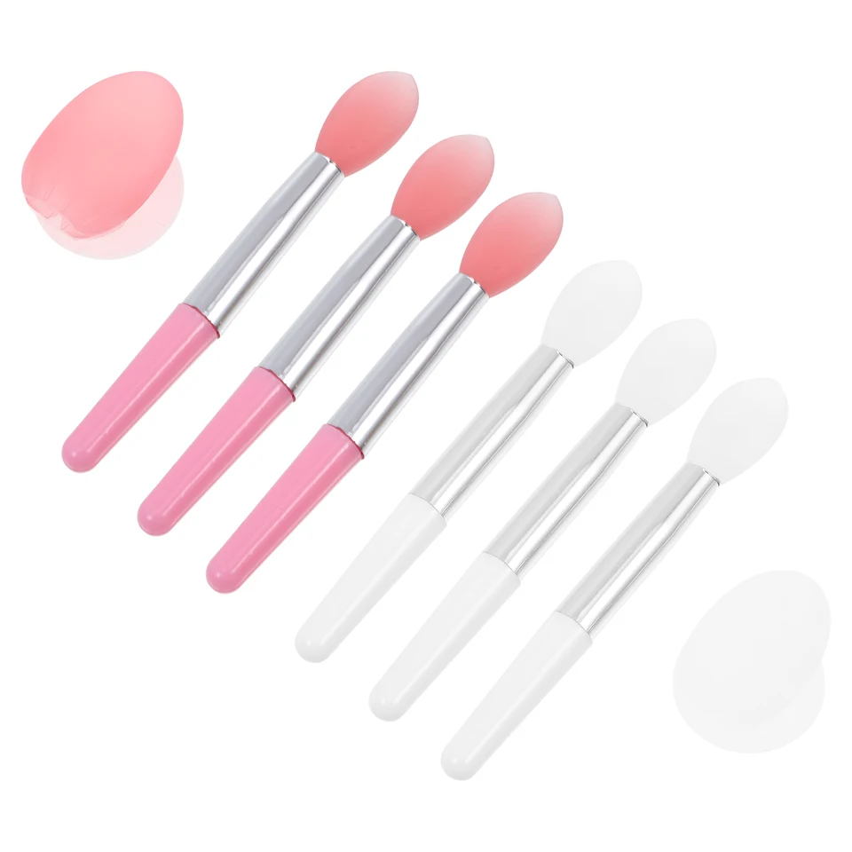 5 Stück Einziehbare Lippenpinsel Mit Kappe – Mini-Applikator Für Lippenstift, Balsam & Concealer