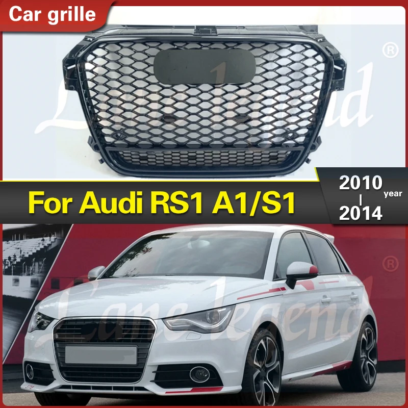 

Решетка для переднего бампера автомобиля, решетка для Audi RS1 для A1/S1, решетка 2010 2011 2012 2013 2014 (установка для RS1 Style), автомобильные аксессуары, инструменты