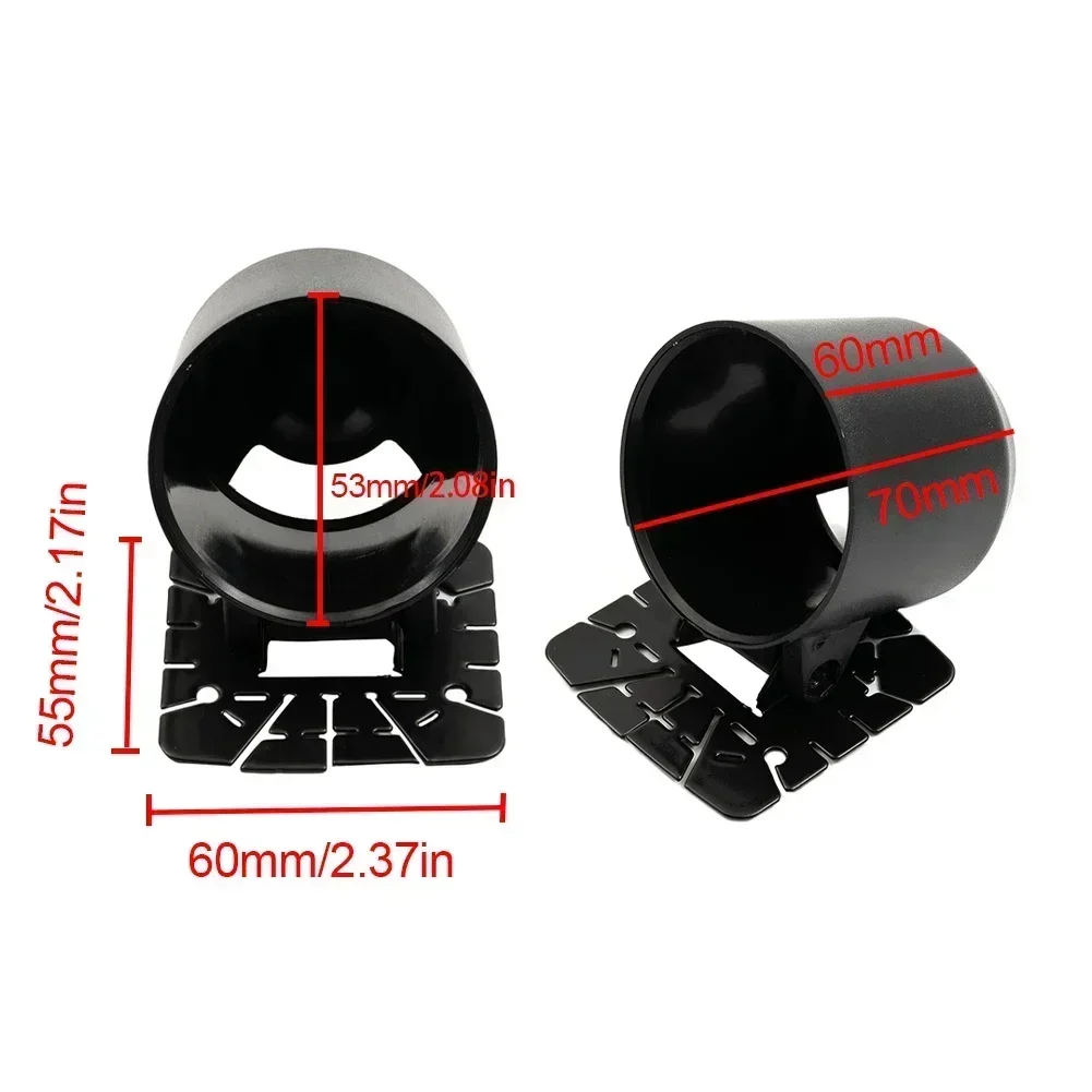 Holder Car Single Gauge 2inch 52mm Black Bracket Dashboard Cup Mount Bracket Plastic Removable With Stickers New car meters holder