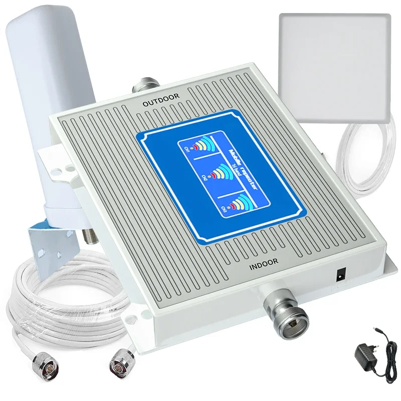 2G 3G 4G 800 900 1800 2100 mhz Cell Phone Booster Band 1 3 8 20 Mobile Signal Amplifier Cellular Repeater GSM LTE WCDMA antenna signal booster