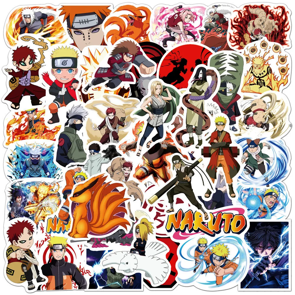 

10/30/50pcs Japan Anime NARUTO Stickers Uzumaki Naruto Decal Car Laptop Skateboard Luggage Suitcase Stationery Sticker for Kids