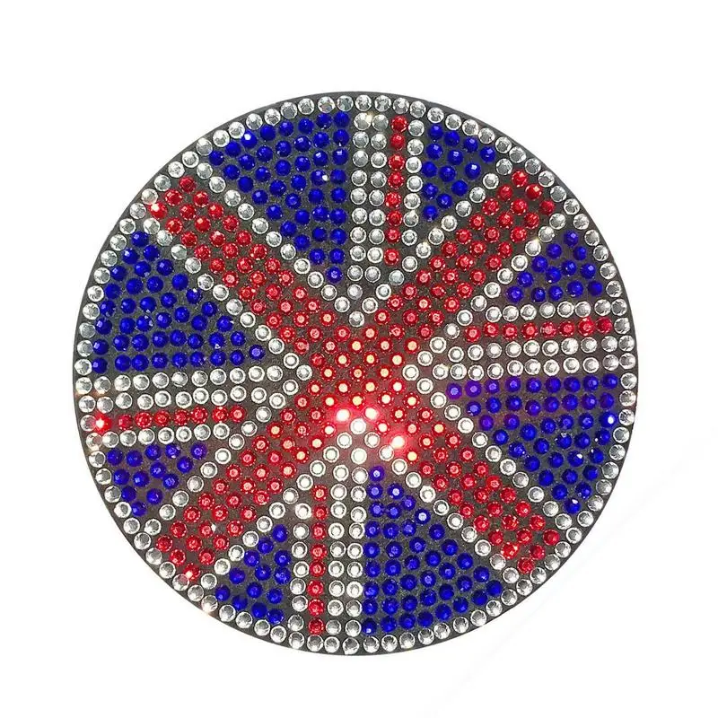 Great Britain Bling Car Coasters Bling Car Coasters Universal British Flag Car Coasters Auto Cup Holder Insert Coaster Anti Slip