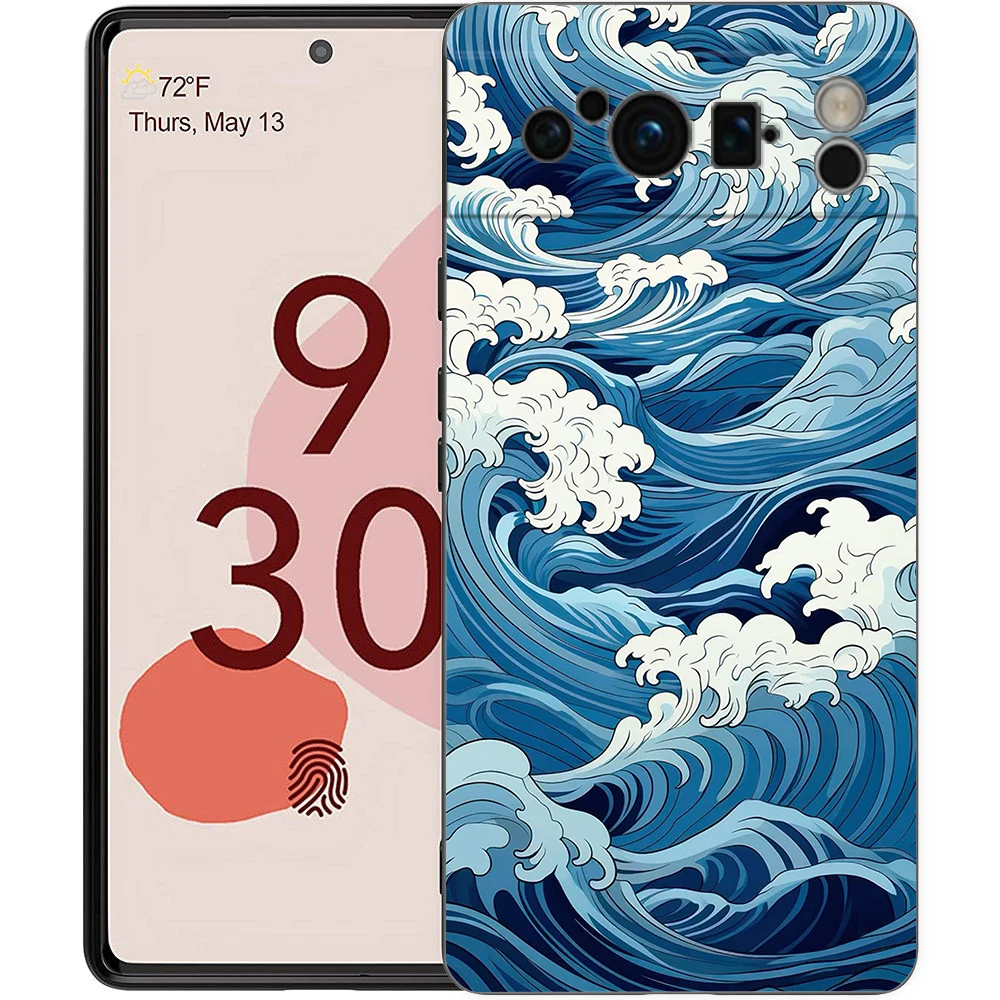 xinyunew Cover per Google Pixel 7 Pro + 2 Pezzi Vetro