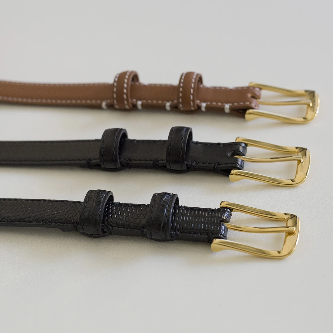 lizard-print-18-cowhide-belt-exquisite-material-needle-buckle-casual-decoration-everything-belt-simple-women's-trouser-belt