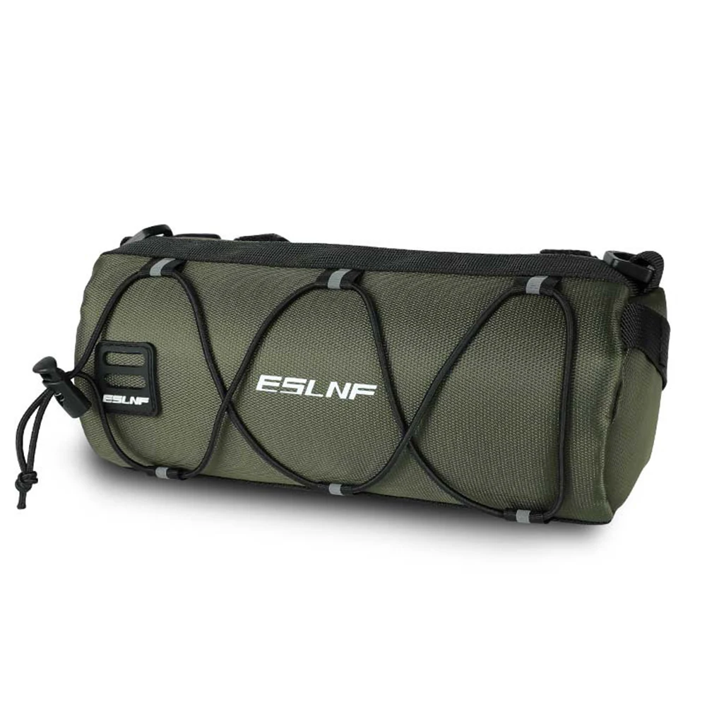 1pc Bike Handlebar Bag Big Capacity Cycling Frame Tube Bag Cycling Front Pack Shoulder Strap Design For Multiple Scenarios
