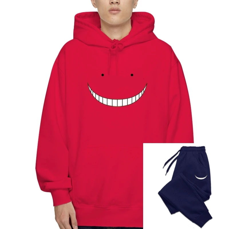 

New Anime Assassination Classroom Pullover Men Women 100% Cotton Korosensei T-Hoodiess Men Casual Autumn Cartoon Pullover Hoodie