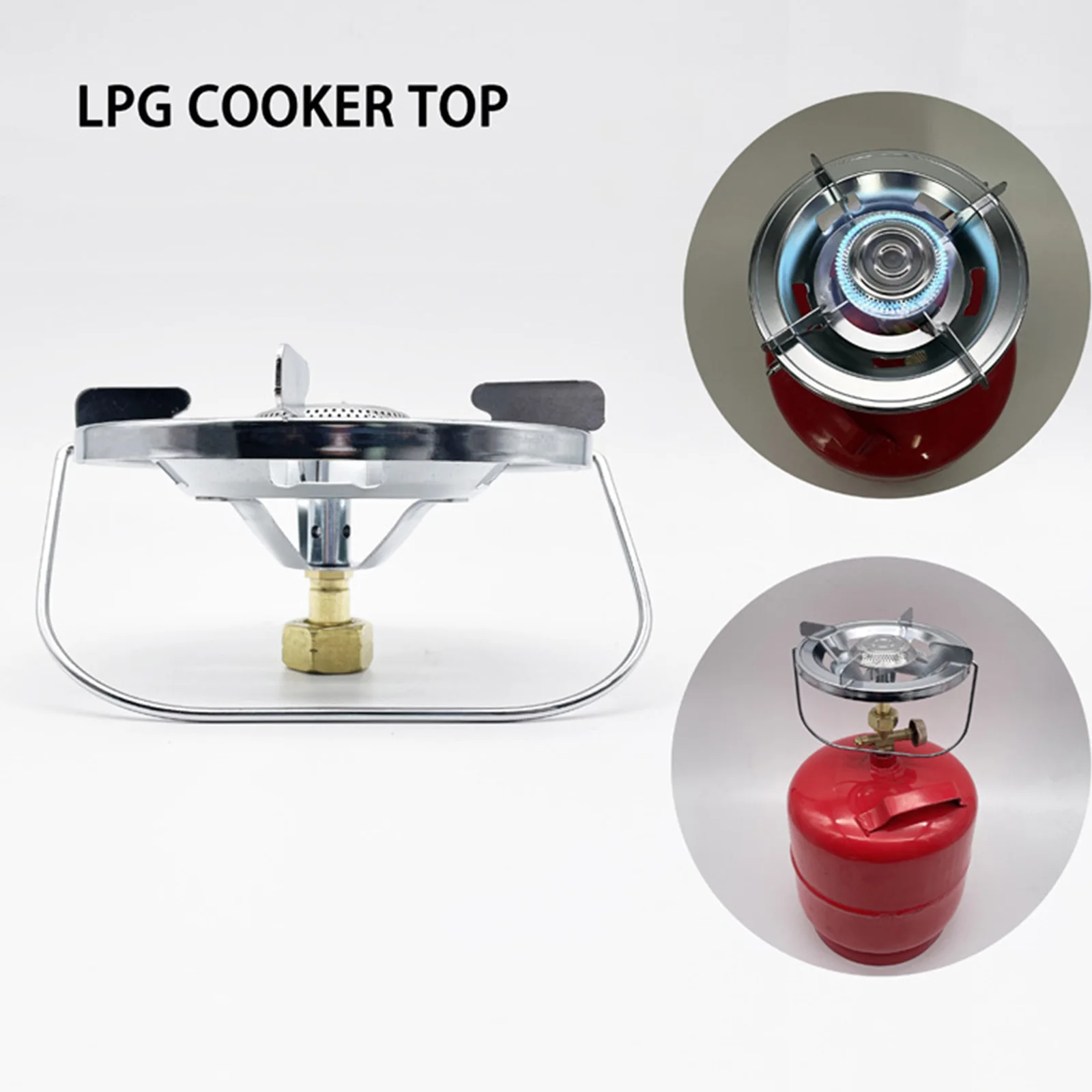 Copper Steel Cylinder Camping Furnace Integrated Gas Cylinder Stove Heads  Portable with Handle Durable Cooking Supplies - AliExpress
