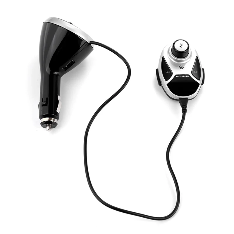 Car Bluetooth Fm Transmitter Wireless Handsfree Audio Receiver Mp3