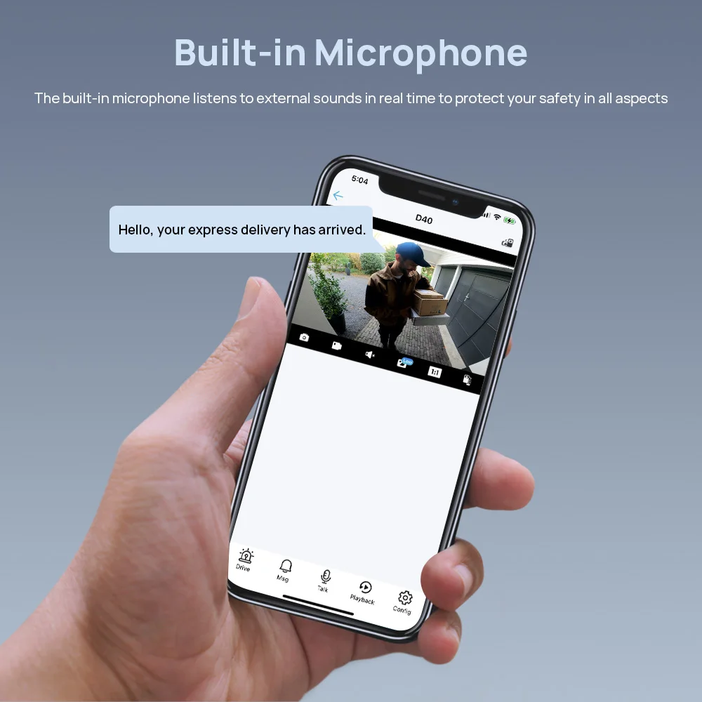 Close-up of built-in microphone detail