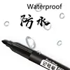 6 PCS Permanent Marker Pen Manga Drawing Markers Black Blue Red Waterproof Ink Sketch Pens Stationery Art School Supplies 3